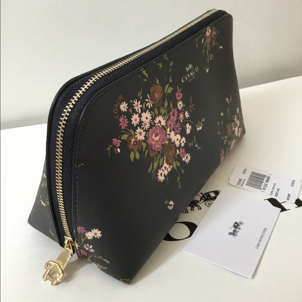 🌸 Coach Cosmetic Case 22 Floral Print NWT. - Picture 4 of 8